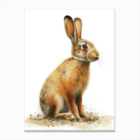 Belgian Hare Nursery Illustration 3 Canvas Print