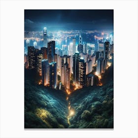 Hong Kong peak Canvas Print