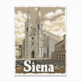 Aihrgdesign A Classic 1960s Travel Poster For Siena Showcasin 1b8aa8b6 0a76 4095 B743 A7eb42e34282 3 Canvas Print