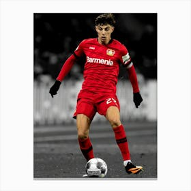 Kai Havertz Of Bayer 04 Leverkusen Canvas Print