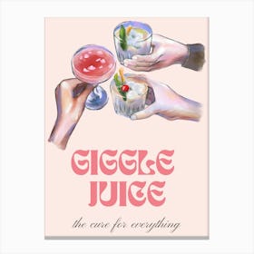 Giggle Juice Canvas Print