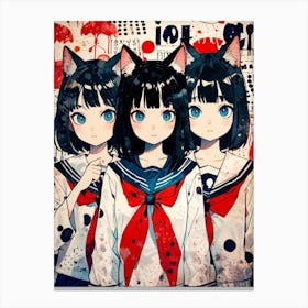 Anime Girls Canvas Print