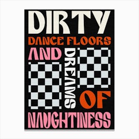 Dirty Dance Floors, Arctic Monkeys Music Canvas Print