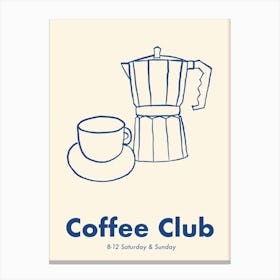 Coffee Club Art Print Canvas Print