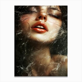 Sexy Woman In Water Canvas Print