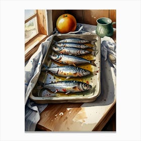 Sardines 9 Canvas Print