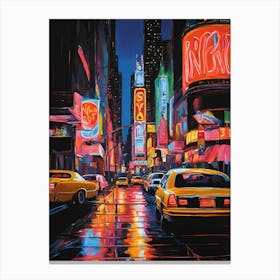 Times Square At Night Canvas Print