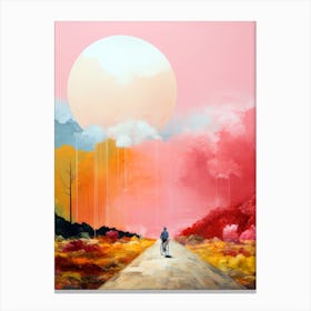 Road To Nowhere Abstract Painting Canvas Print