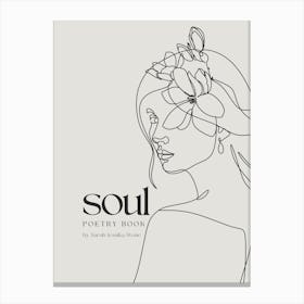 Soul Poetry Book Canvas Print