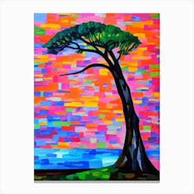 Bald Cypress Tree Cubist 2 Canvas Print