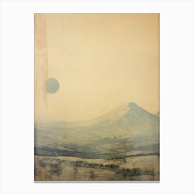 Hokkaido. Winter: Retro Aesthetic Japanese Landscape Wall Art Bedroom Decor Canvas Print