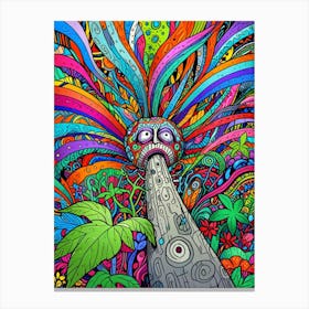 Psychedelic Tree Canvas Print