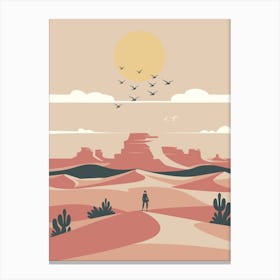 Desert Landscape Canvas Print