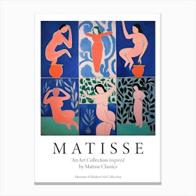 Women Dancing, Shape Study, The Matisse Inspired Art Collection Poster 7 Canvas Print