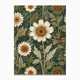 Daisy Pattern Canvas Print