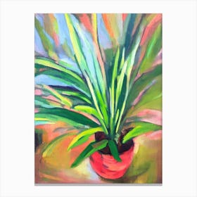 Arrowhead Plant 2 Impressionist Painting Canvas Print