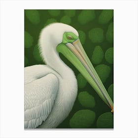 Ohara Koson Inspired Bird Painting Pelican 2 Canvas Print