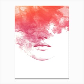 Abstract Of A Woman'S Face Canvas Print