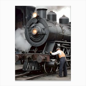 The Old Railroad Reimagined 16 Canvas Print