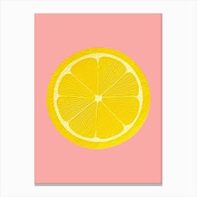 Lemon Slice Canvas Print