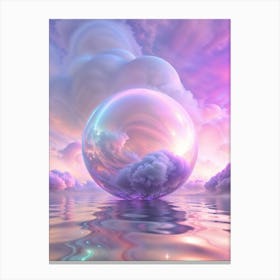 Iridescent Y2K Dreamscape 1 Canvas Print