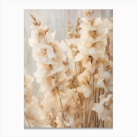 Boho Dried Flowers Delphinium 4 Canvas Print