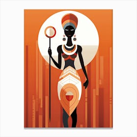 Africa Tribe Minimalism: Embracing Tribal Traditions Canvas Print