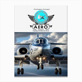 Hall-O-Gram Creations Aero Prototype Concept ~Reimagined 22 Canvas Print