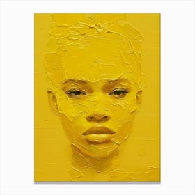 Yellow Face Canvas Print