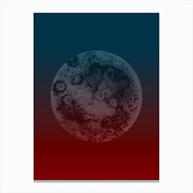 Light Moon Red Blue Canvas Print