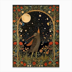 William Morris Bird In The Night Canvas Print