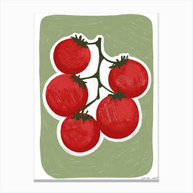 Tomatoes On A Vine Canvas Print