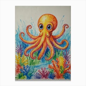 Octopus 61 Canvas Print