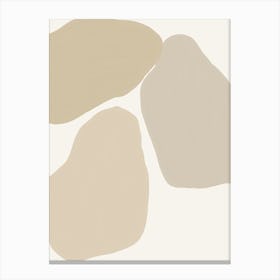 Beige Neutral Art Canvas Print