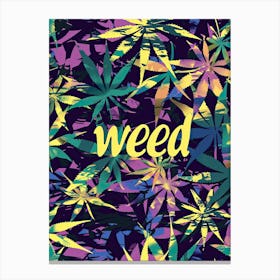 Marijuana Mosaic Canvas Print