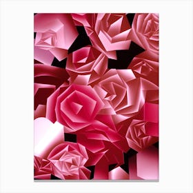 Abstract Roses Canvas Print