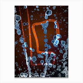 Abstraction Orange Fire Canvas Print