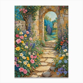 Secret Garden Path Canvas Print