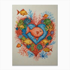 Heart Of Coral 4 Canvas Print