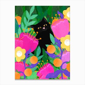 Cat In The Wild Canvas Print