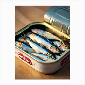 Sardines In A Tin Canvas Print