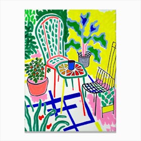 Garden Illustration Canvas Print