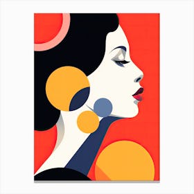 Abstract Portrait Of A Woman Canvas Print