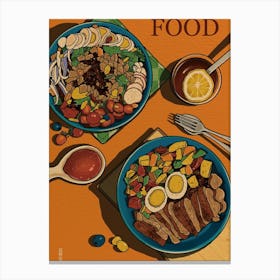 Asian Food Canvas Print