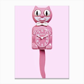 Kitschy Kit Cat Clock Canvas Print