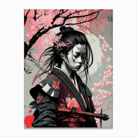 Samurai Girl Canvas Print