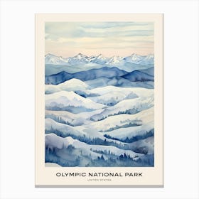Olympic National Park United States 3 Poster Canvas Print