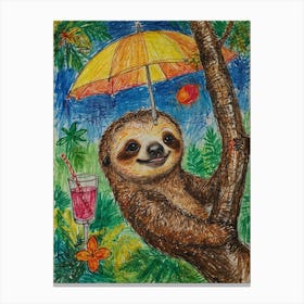 Sloth 22 Canvas Print