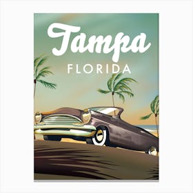 Tampa Florida Vintage Canvas Print