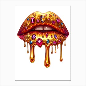 Fashion Lips Canvas Print